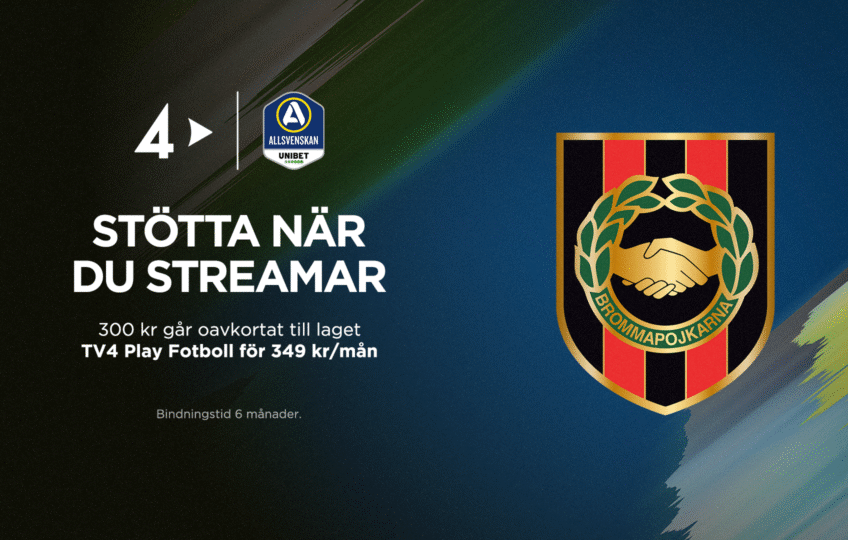 Stötta BP när du streamar Allsvenskan på TV4 Play